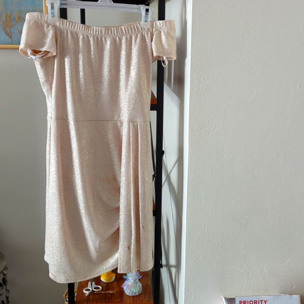 Sparkly gold Mini dress